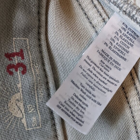 Faherty Stretch Terry 5-Pocket Pants Faded Olive - Picture 4 of 6